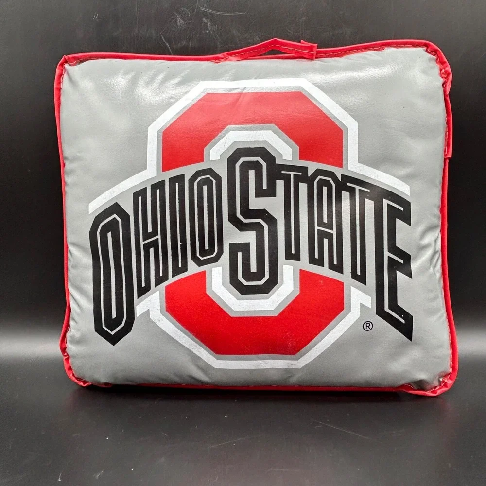 Vintage Set 2 Ohio State Buckeyes Football Stadium Seat Cushion Pill Carmen